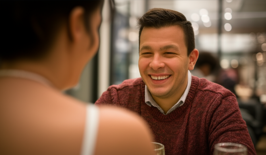 Date going well - fourth wall break